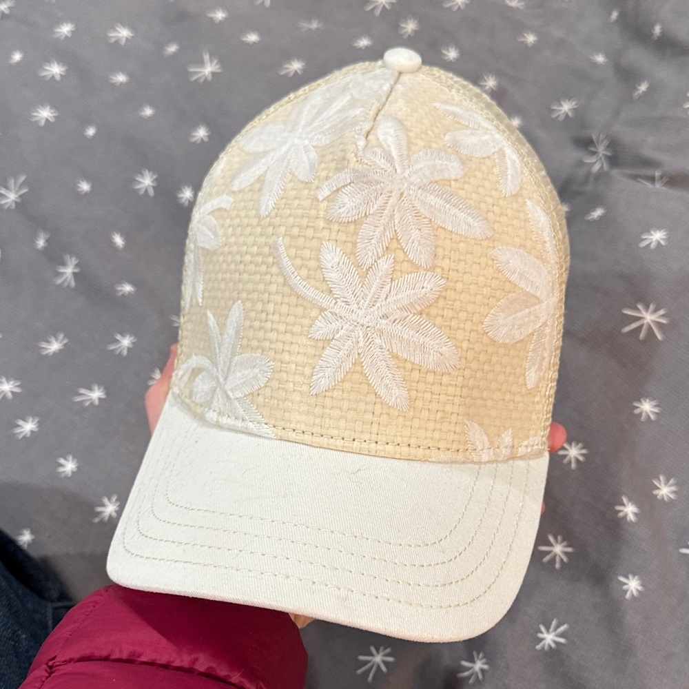Pistil Floral Embroidered Cap